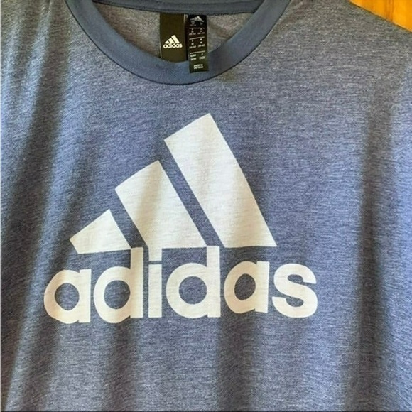 ADIDAS Blue T-Shirt - Women Size Medium - Picture 2 of 5